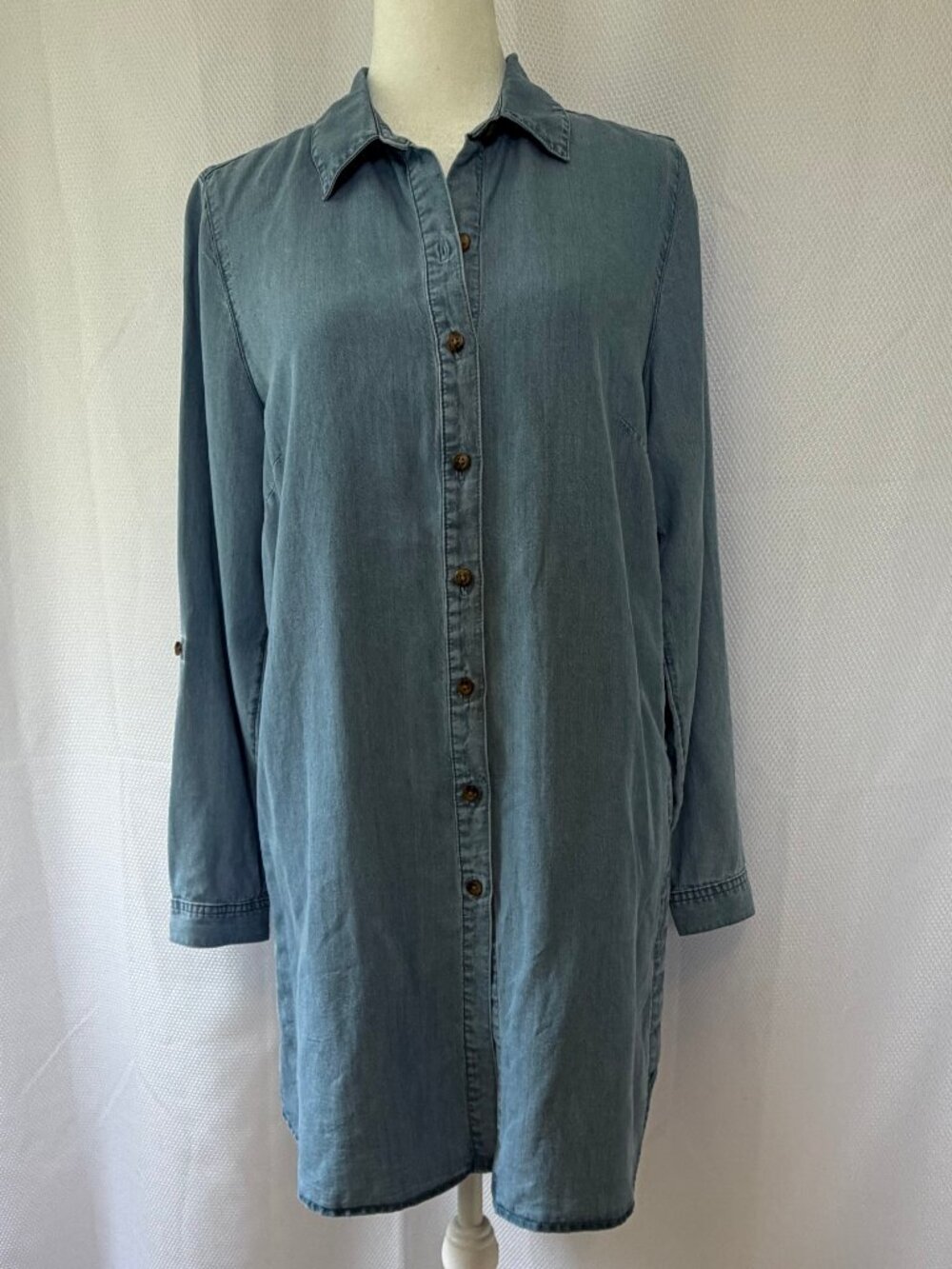 J.Jill Denim Long Sleeve Shirt Dress
